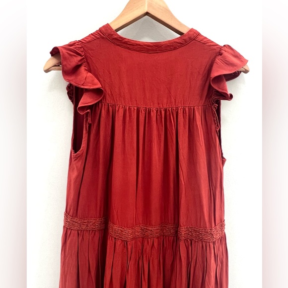 Mustard Seed Rust Midi Dress size S - Picture 12 of 13